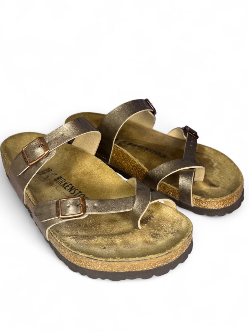 Birkenstock Mayari Graceful Taupe Double Strap Sandals Women’s Size 8 / 8.5 EU39